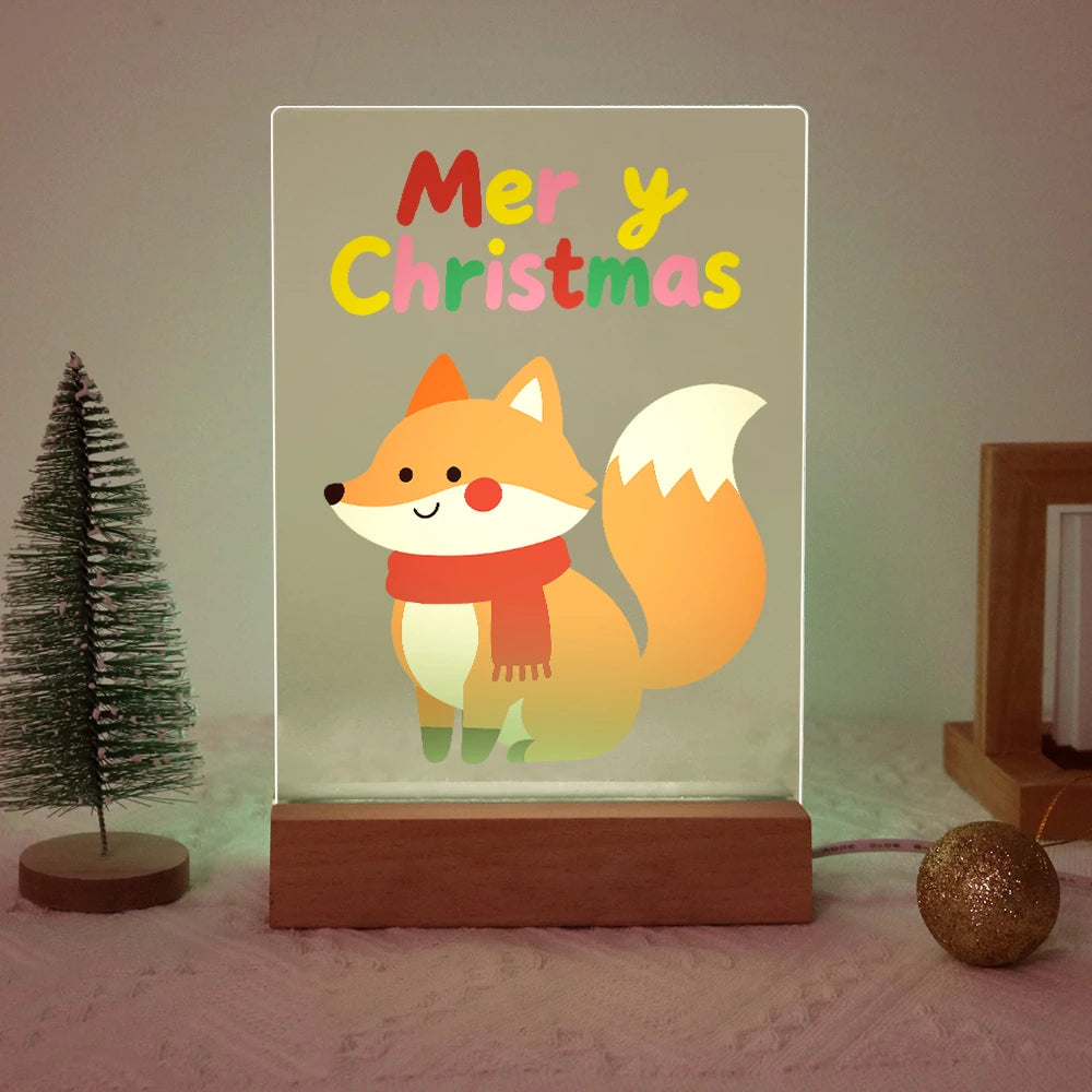Paint by Numbers - Christmas Light | Winter Fox with a Red Scarf