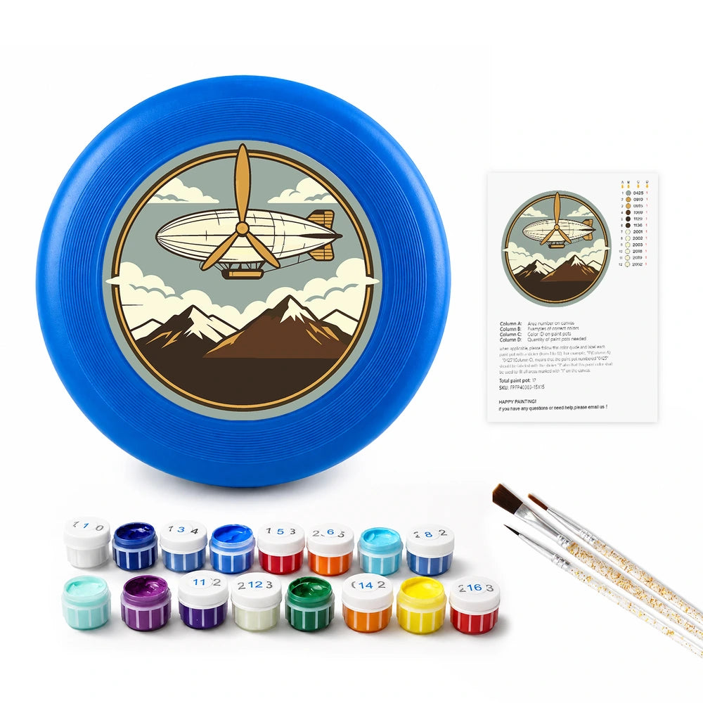 
Paint by Numbers - Frisbee | Airship over the Mountains