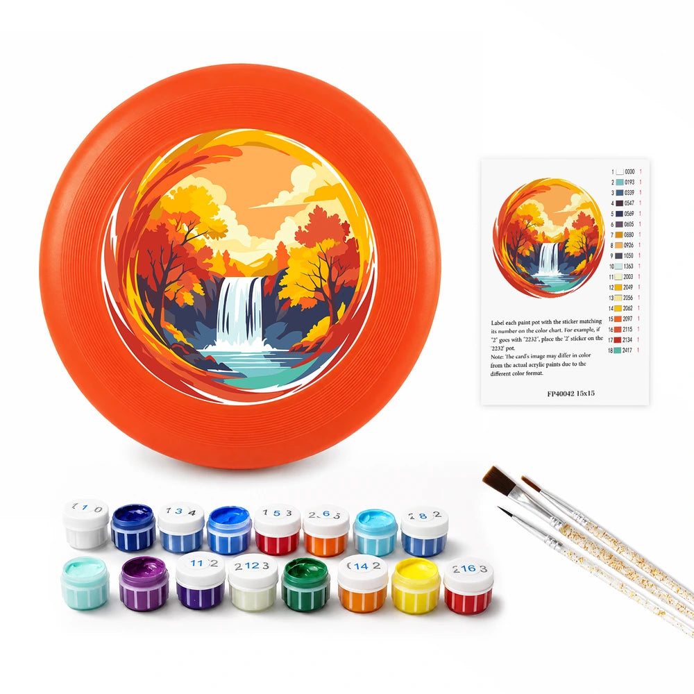 Paint by Numbers - Frisbee | Autumn Waterfall
