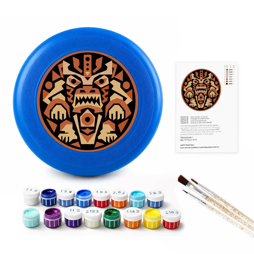 
Paint by Numbers - Frisbee | Aztec Tiger