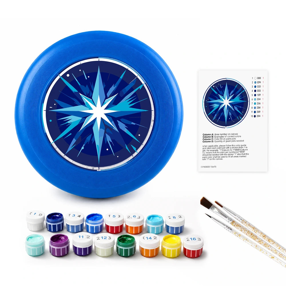 
Paint by Numbers - Frisbee | Blue Compass Star
