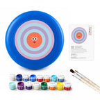 Paint by Numbers - Frisbee | Bullseye Face in Orange