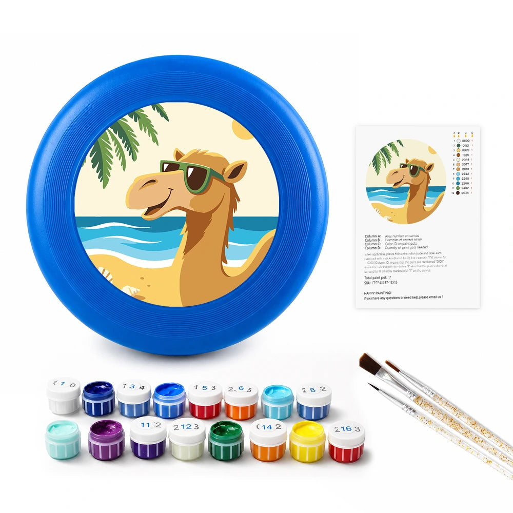 
Paint by Numbers - Frisbee | Camel on the Beach