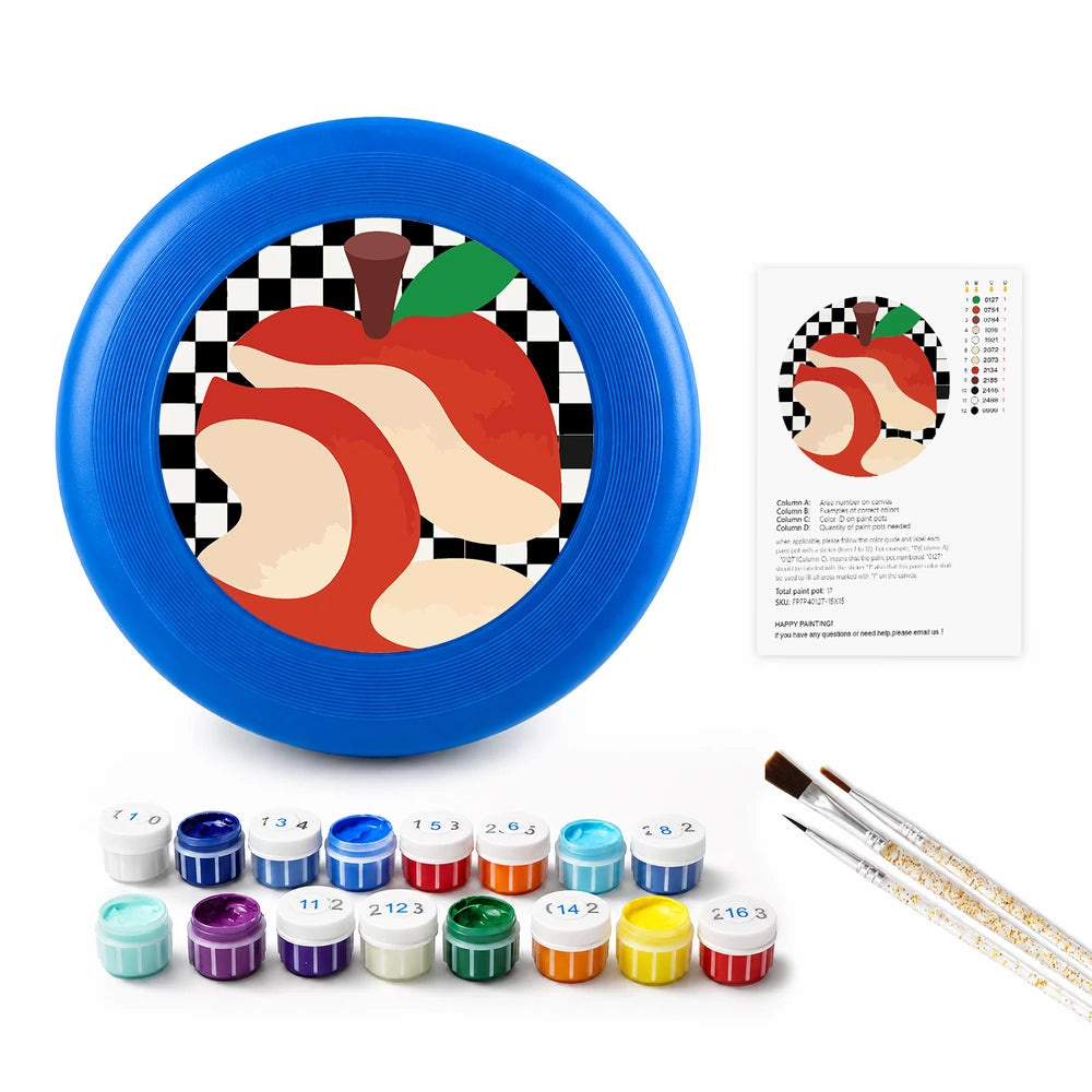 
Paint by Numbers - Frisbee | Checkerboard Apple