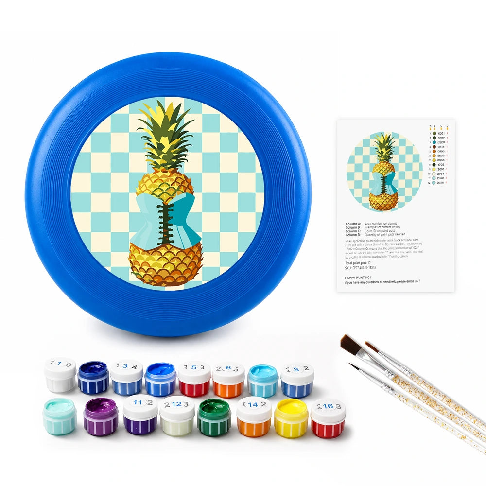 
Paint by Numbers - Frisbee | Checkerboard Pineapple