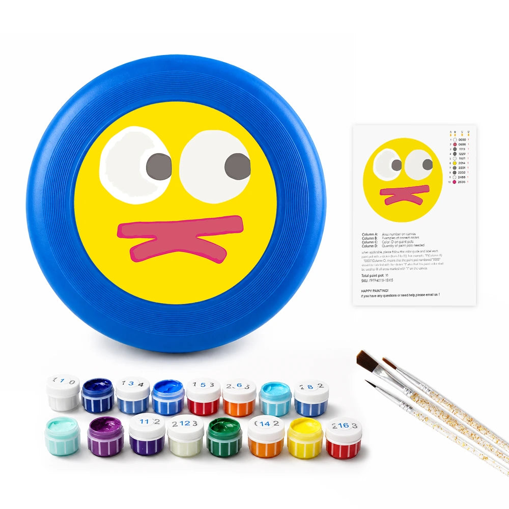 
Paint by Numbers - Frisbee | Cheeky Yellow Face
