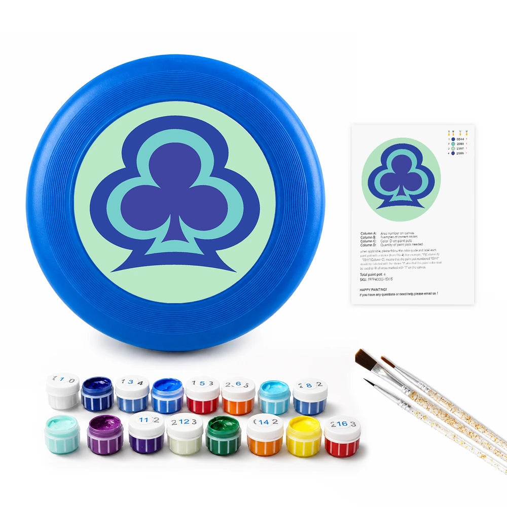 
Paint by Numbers - Frisbee | Clover Symbol