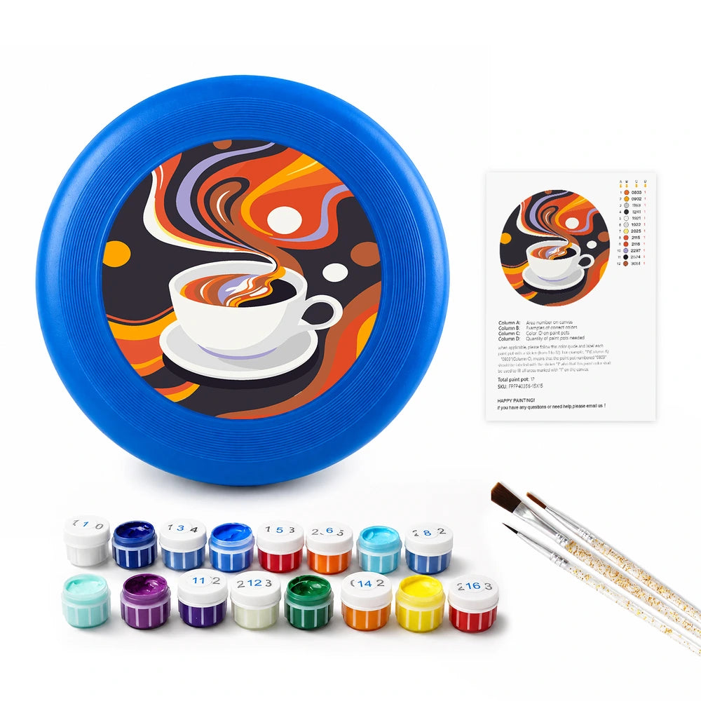 
Paint by Numbers - Frisbee | Coffee Swirl
