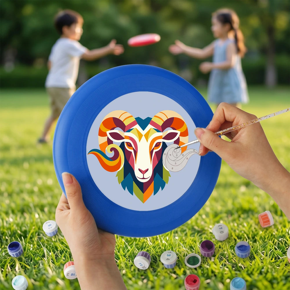 
Paint by Numbers - Frisbee | Colorful Ram Head