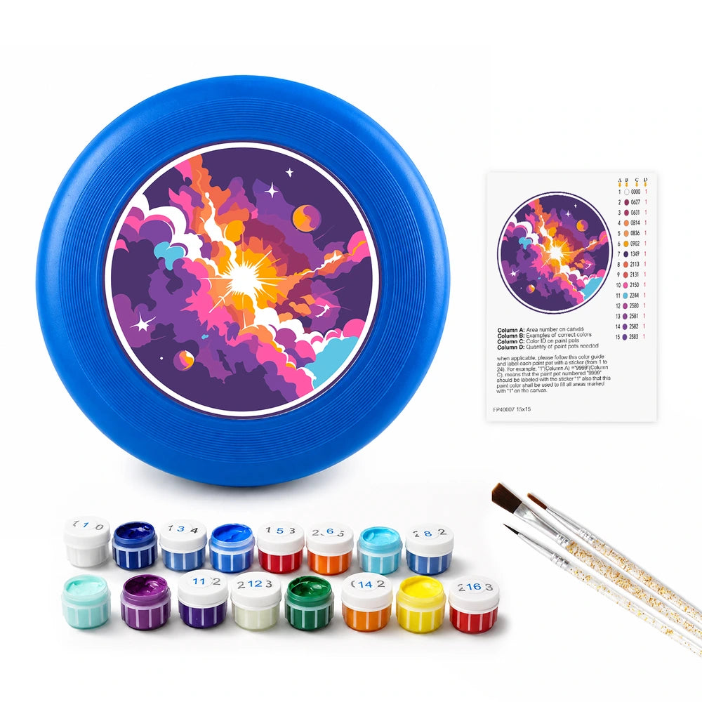
Paint by Numbers - Frisbee | Cosmic Nebula