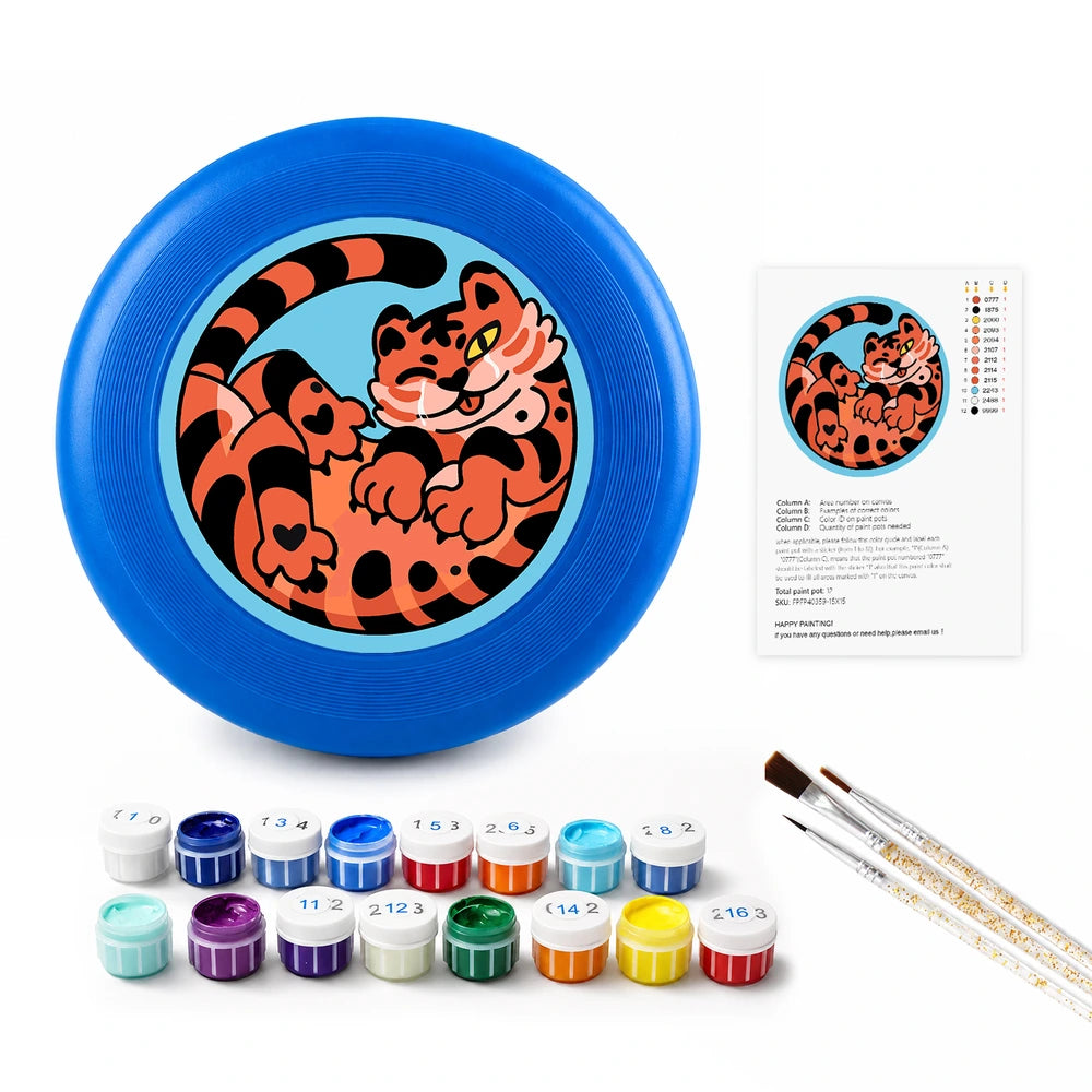 
Paint by Numbers - Frisbee | Curled Tiger