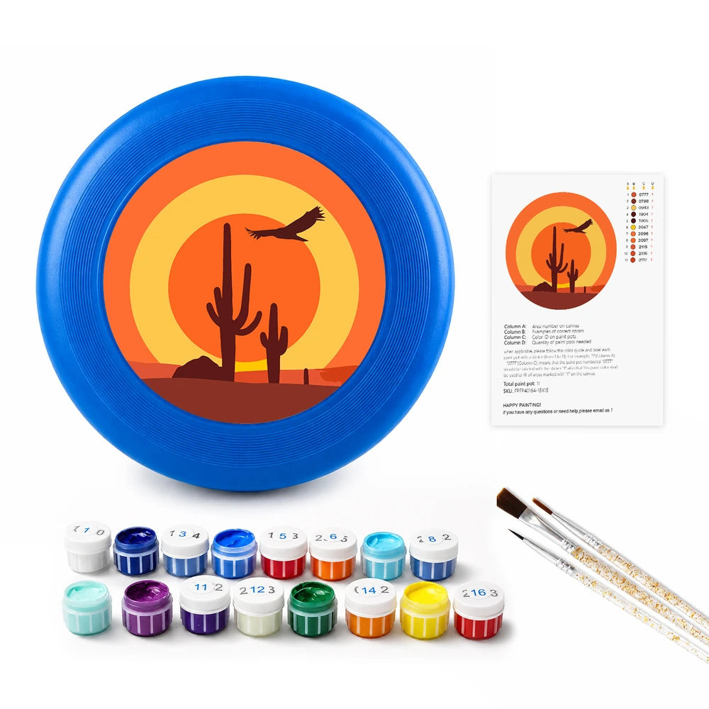 Paint by Numbers - Frisbee | Desert Sunset