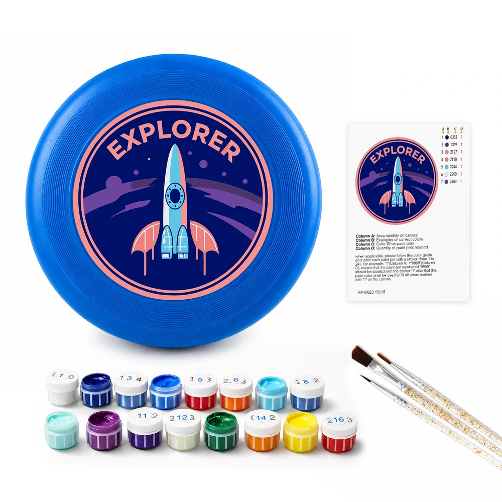 
Paint by Numbers - Frisbee | Explorer Rocket Badge
