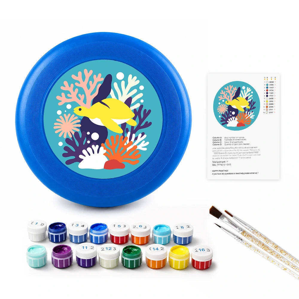 
Paint by Numbers - Frisbee | Fish on the Reef