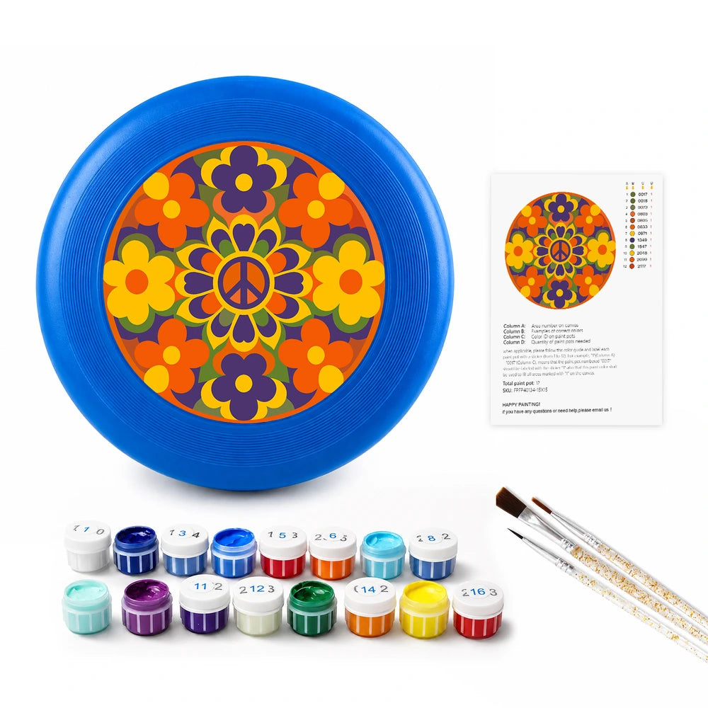 
Paint by Numbers - Frisbee | Flower Power Mandala
