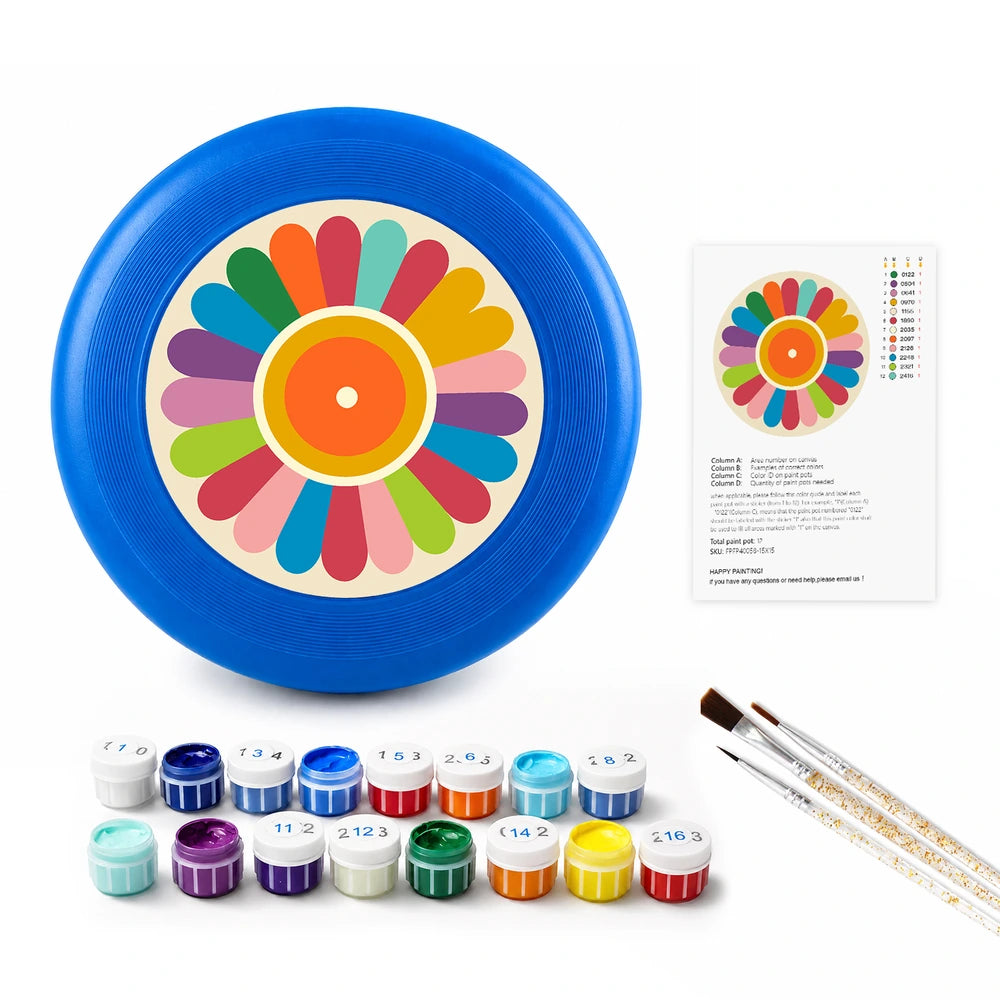 
Paint by Numbers - Frisbee | Flower Wheel