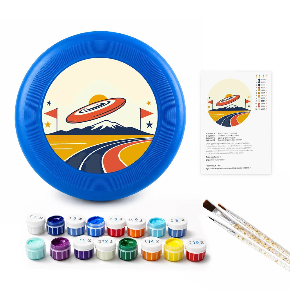 
Paint by Numbers - Frisbee | Flying Disc over the Ramp