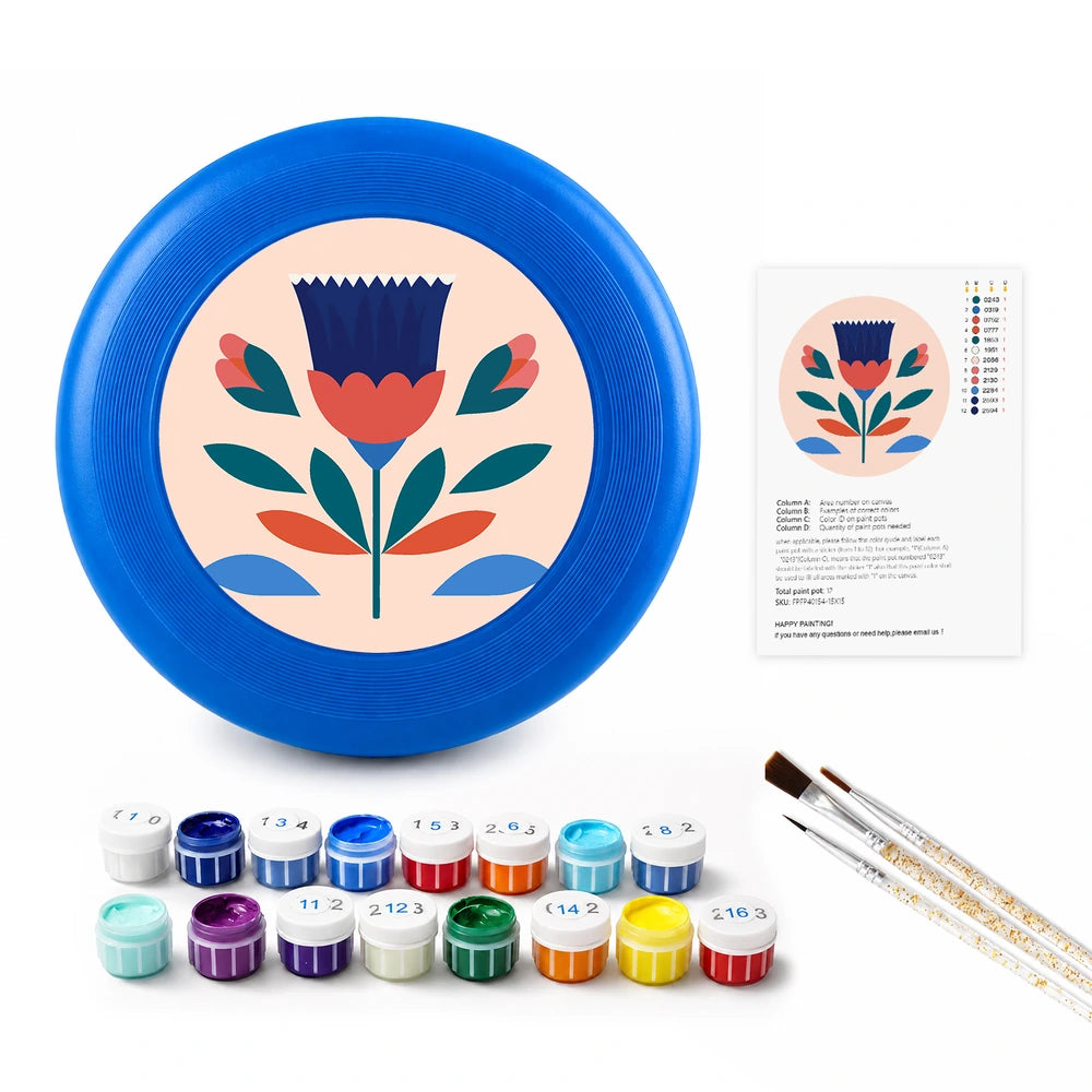 
Paint by Numbers - Frisbee | Folk Flower