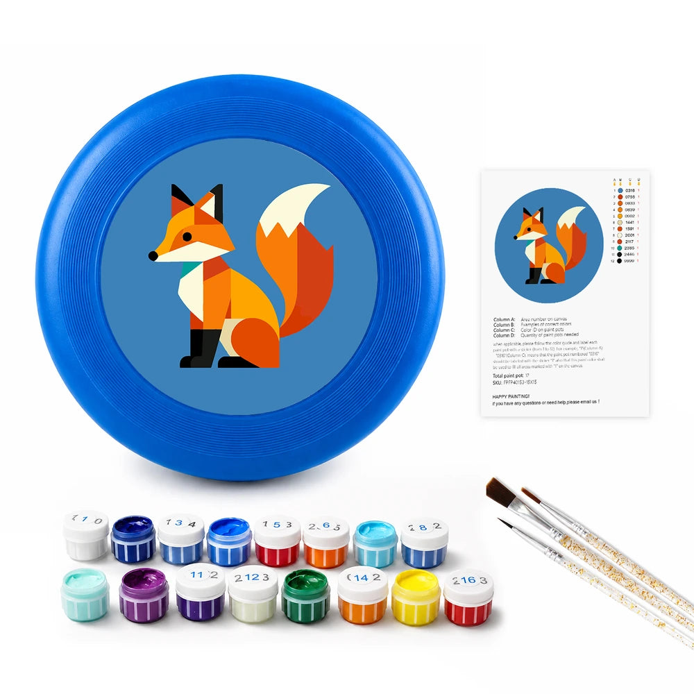 
Paint by Numbers - Frisbee | Fox in Blue