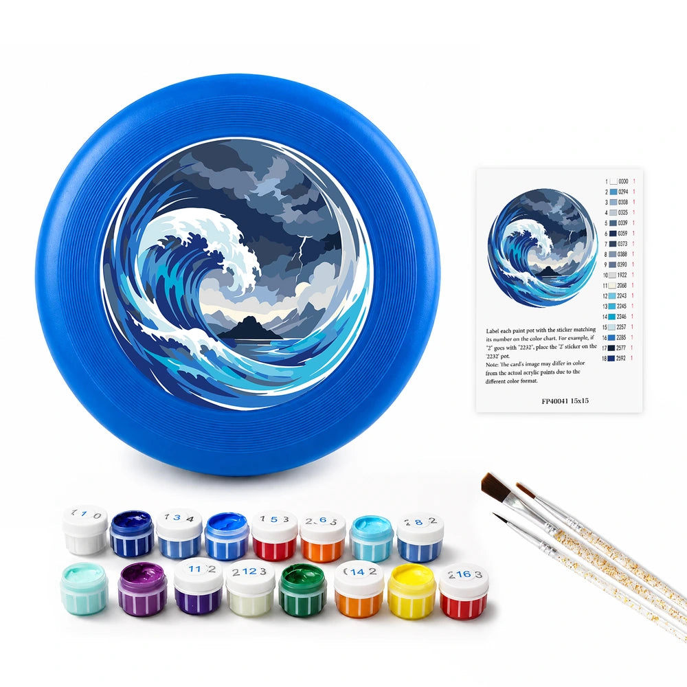 Paint by Numbers - Frisbee | Great Blue Wave