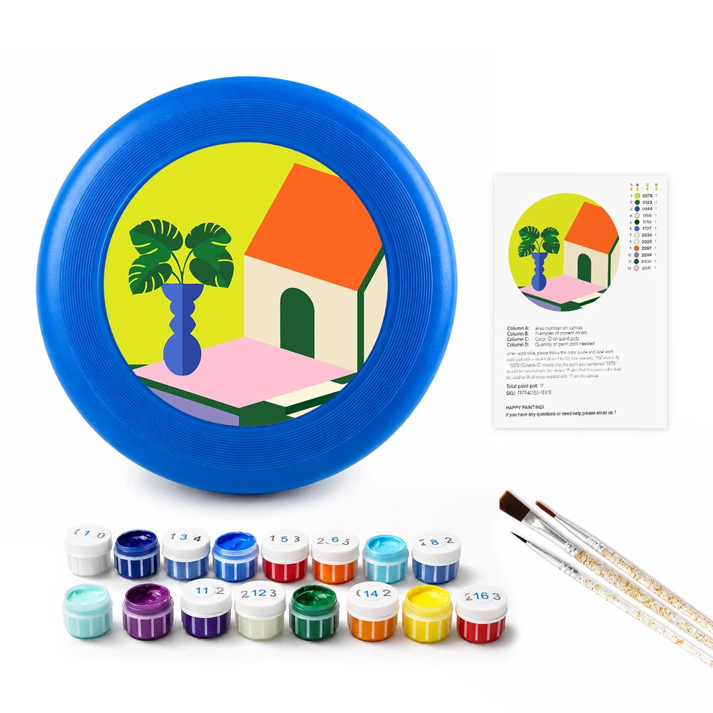 
Paint by Numbers - Frisbee | House with a Plant
