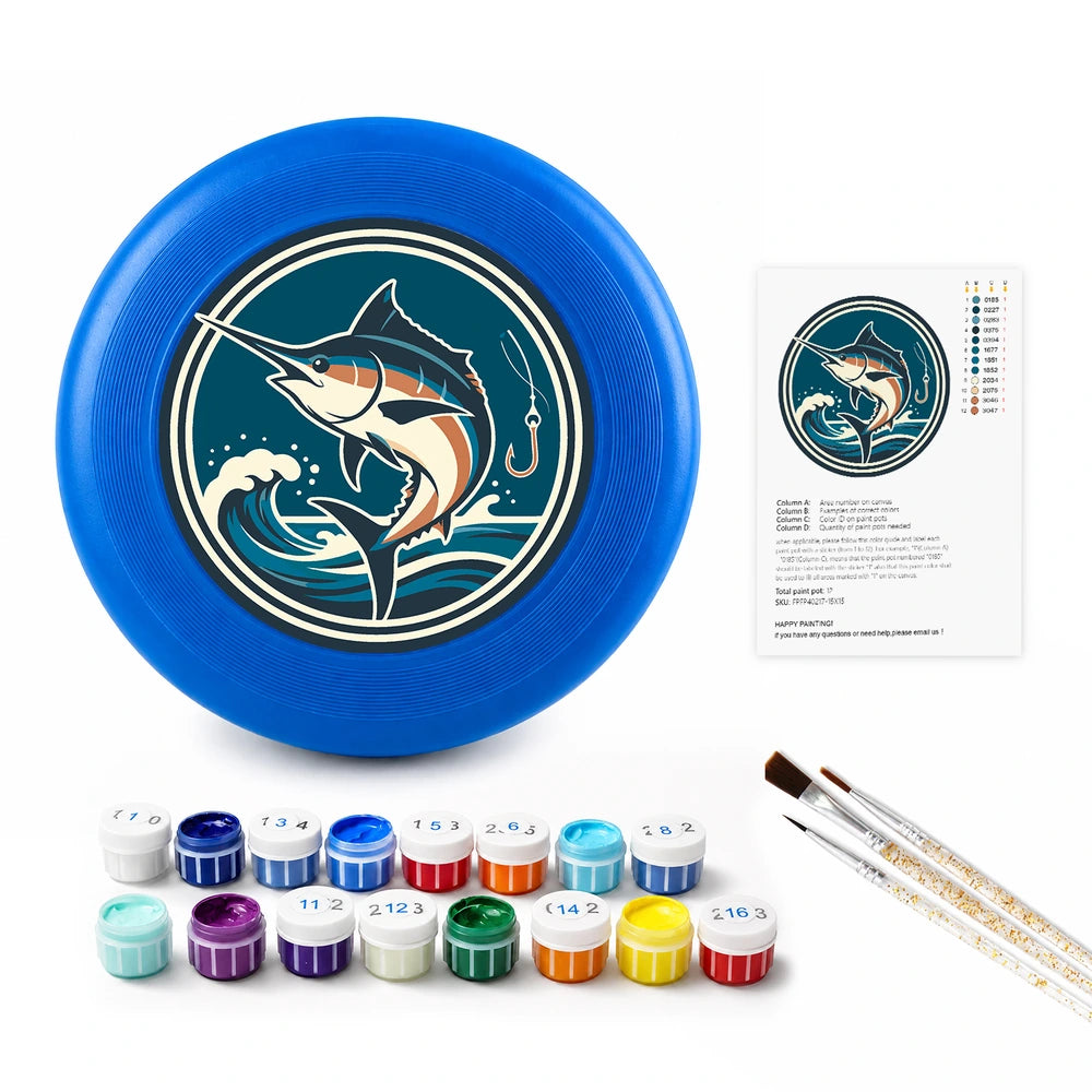 
Paint by Numbers - Frisbee | Leaping Marlin