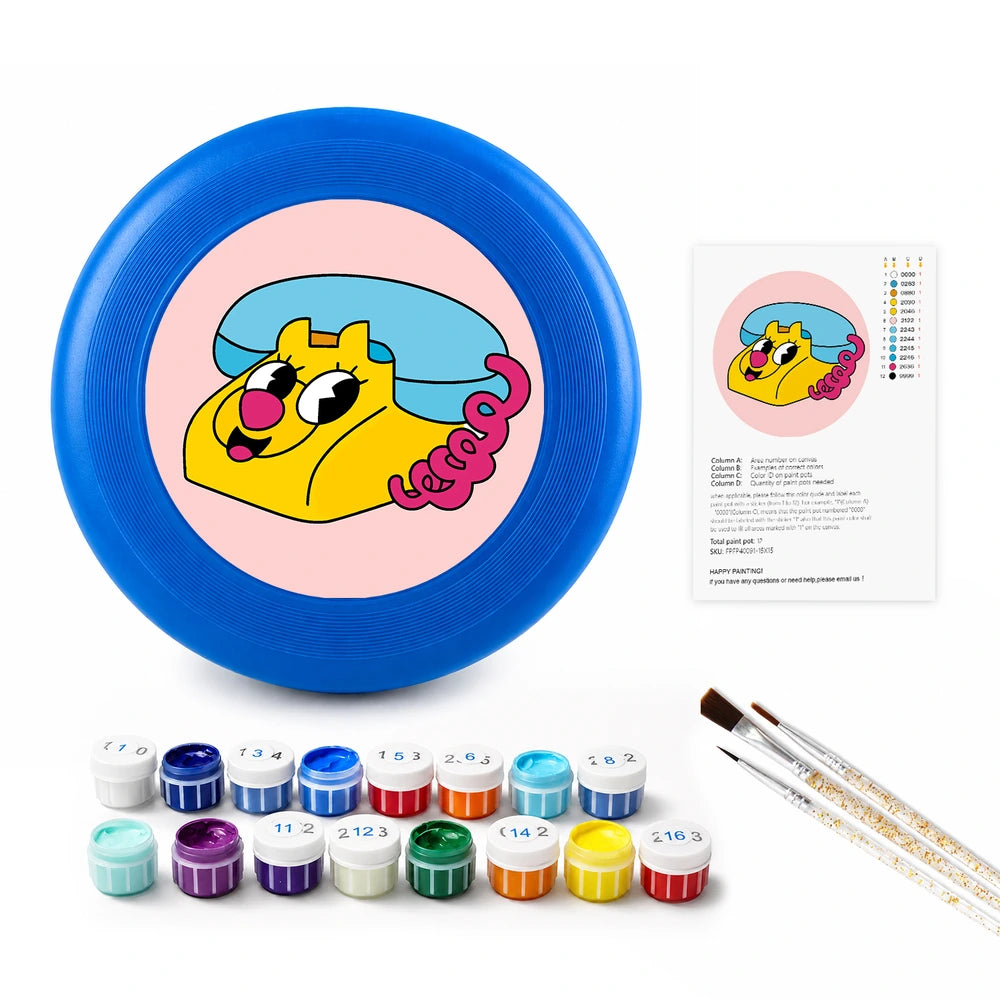 
Paint by Numbers - Frisbee | Leopard Retro Phone