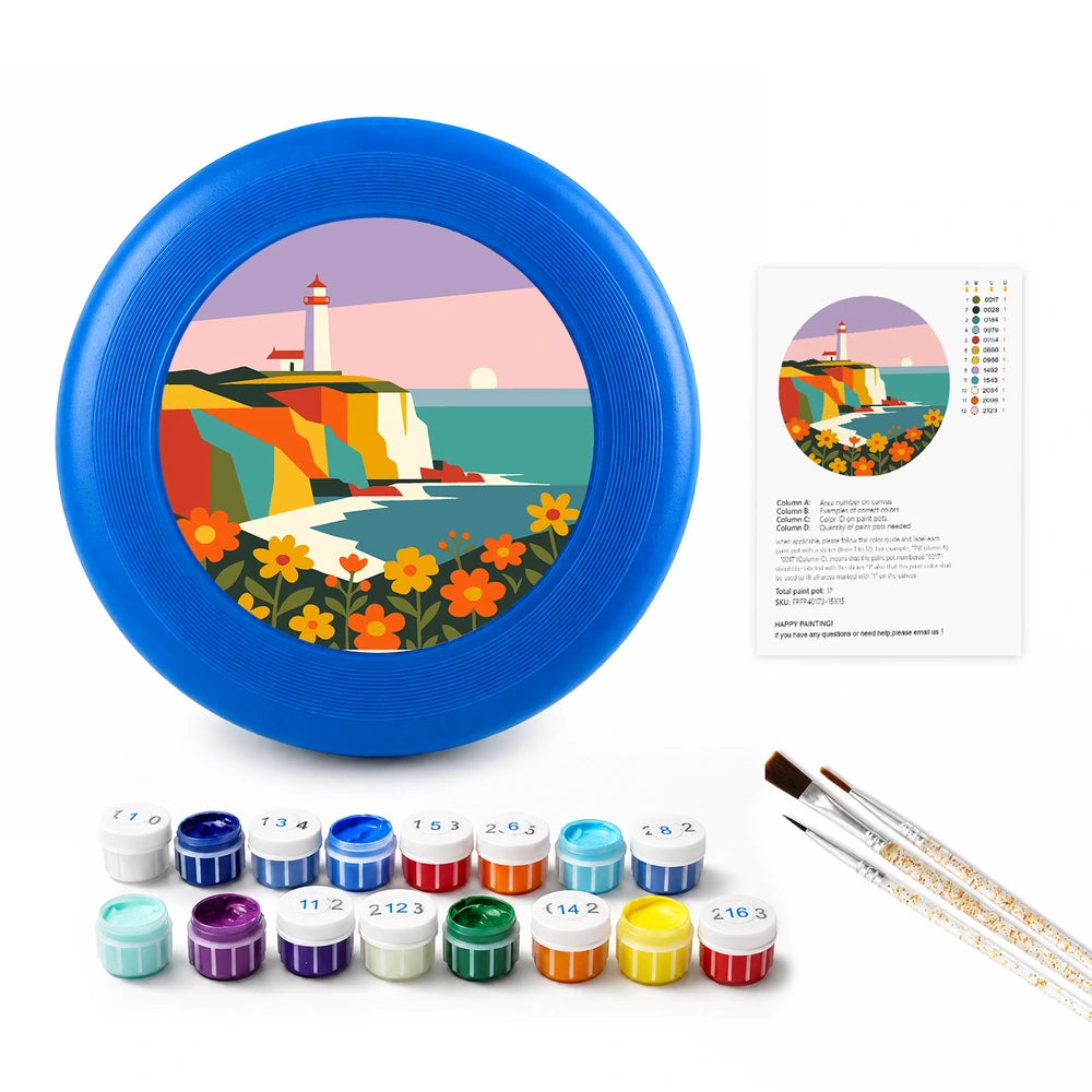 
Paint by Numbers - Frisbee | Lighthouse on the Cliff