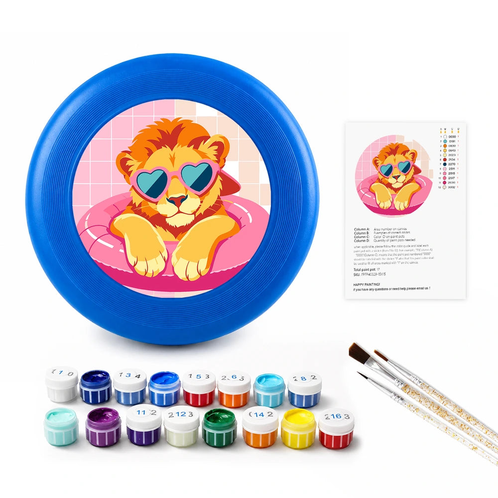 Paint by Numbers - Frisbee | Lion in a Pool Ring