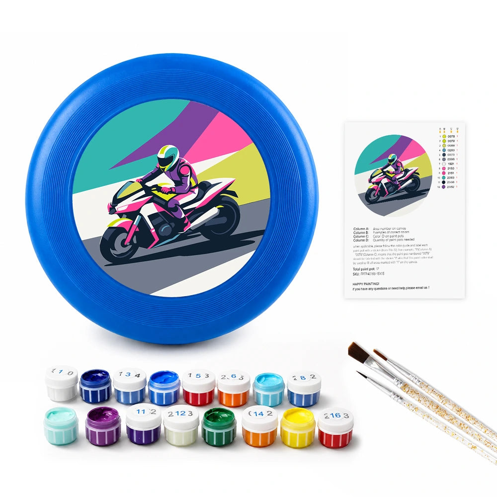
Paint by Numbers - Frisbee | Motorbike Racer
