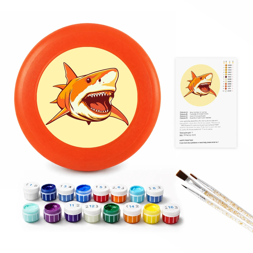 
Paint by Numbers - Frisbee | Orange Shark