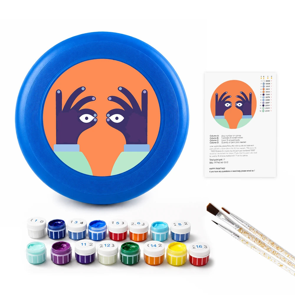 
Paint by Numbers - Frisbee | Peeking Eyes