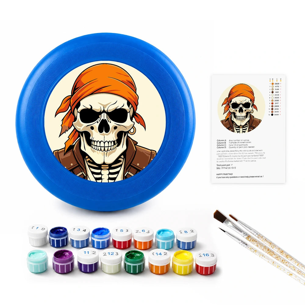 
Paint by Numbers - Frisbee | Pirate Skeleton
