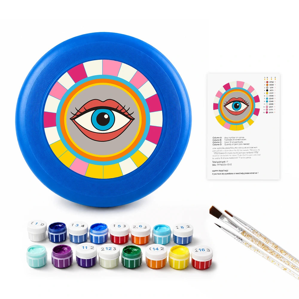 Paint by Numbers - Frisbee | Pop Art Eye
