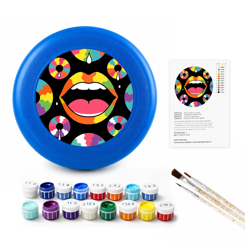 
Paint by Numbers - Frisbee | Pop Art Lips