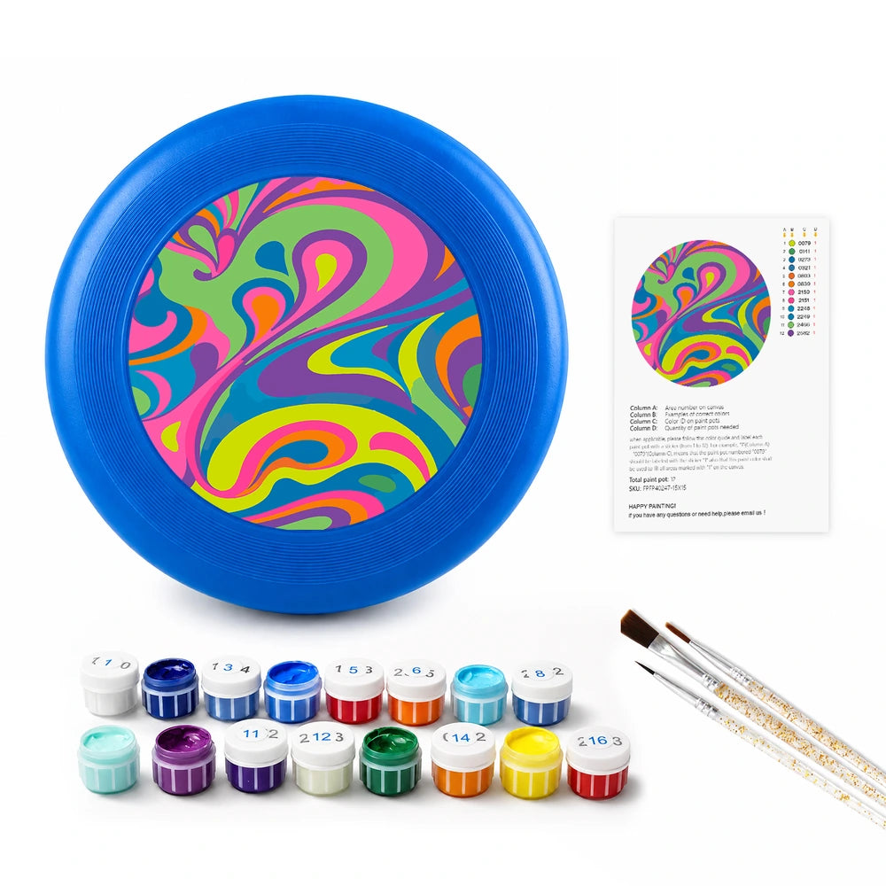 Paint by Numbers - Frisbee | Psychedelic Swirl
