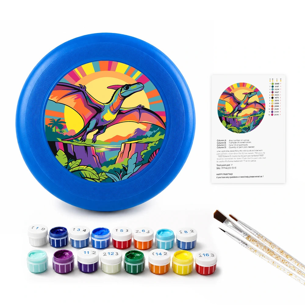 
Paint by Numbers - Frisbee | Pterodactyl in the Jungle