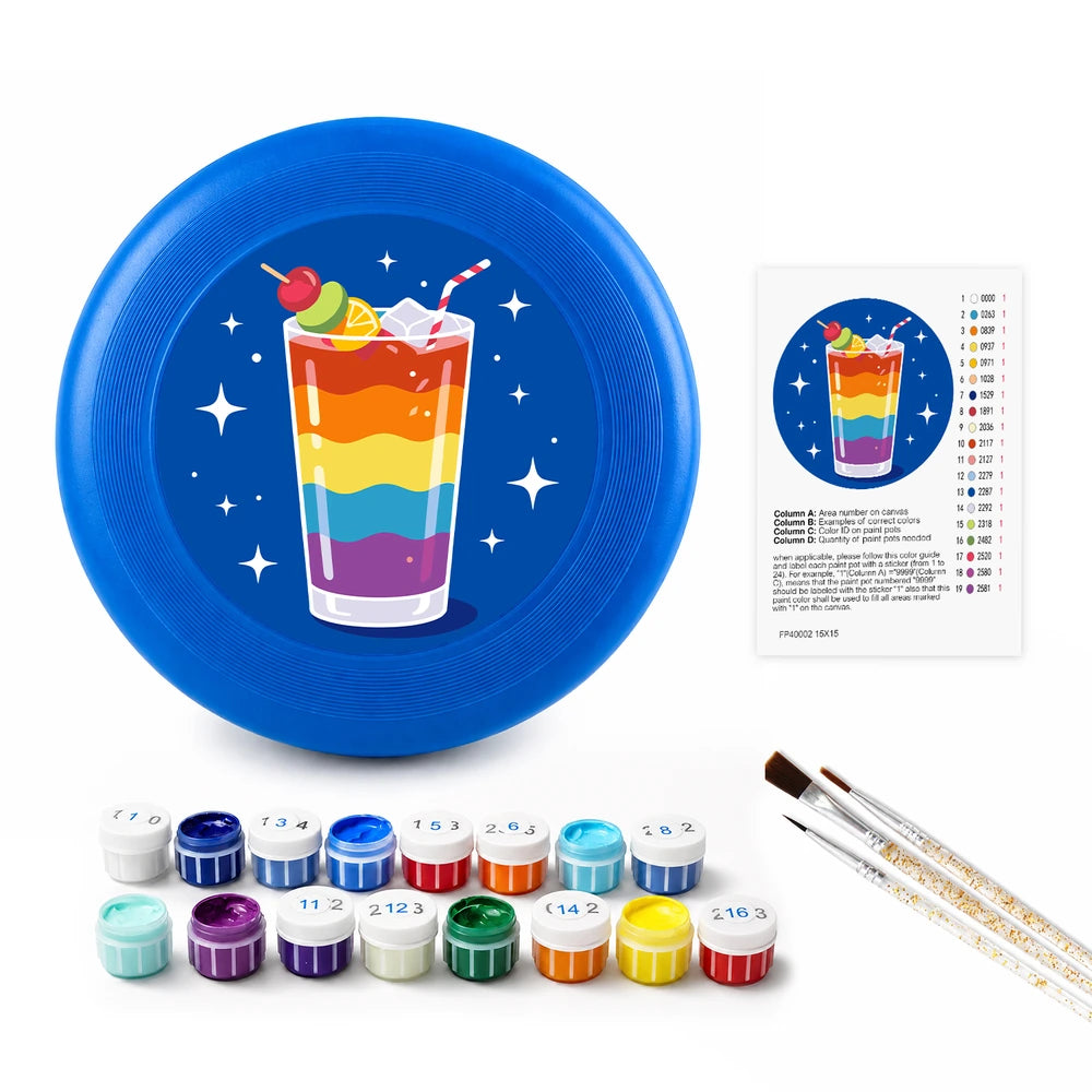 
Paint by Numbers - Frisbee | Rainbow Layer Drink