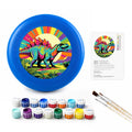 Paint by Numbers - Frisbee | Rainbow Stegosaurus