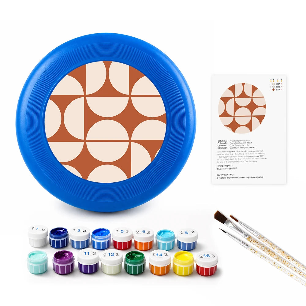 Paint by Numbers - Frisbee | Retro Arch Pattern