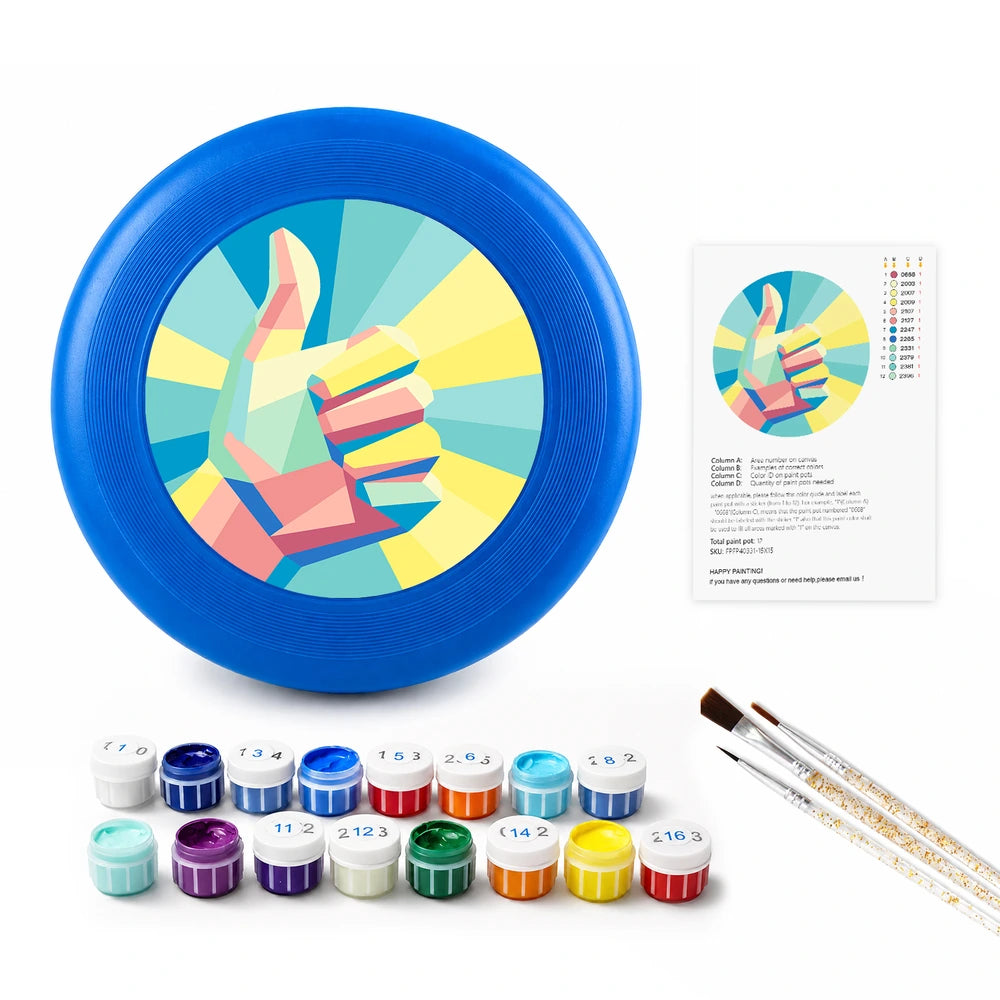 Paint by Numbers - Frisbee | Shaka Hand