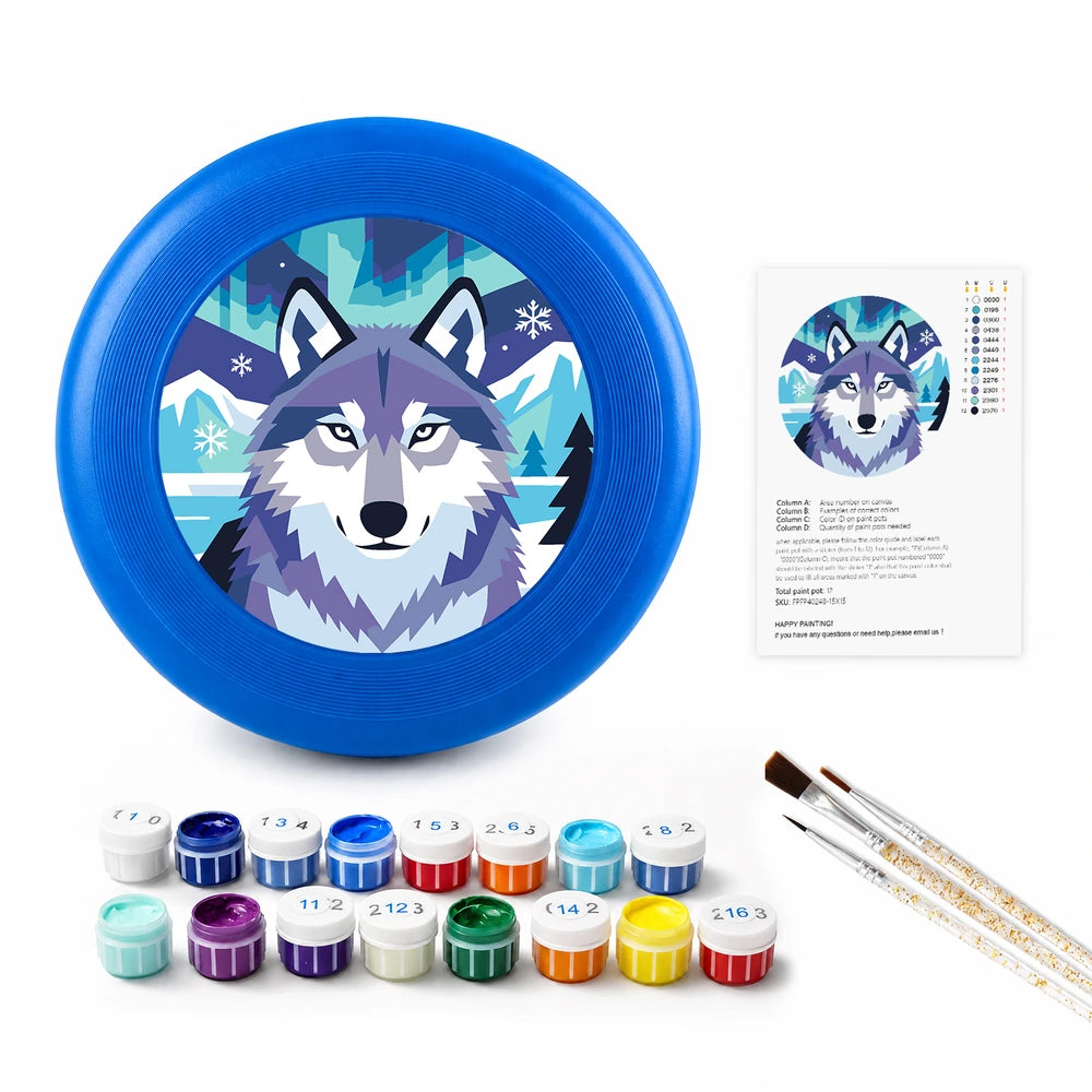 Paint by Numbers - Frisbee | Snow Wolf