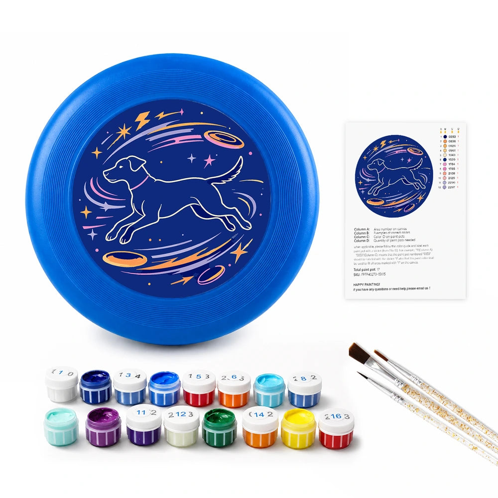 
Paint by Numbers - Frisbee | Space Dog Constellation