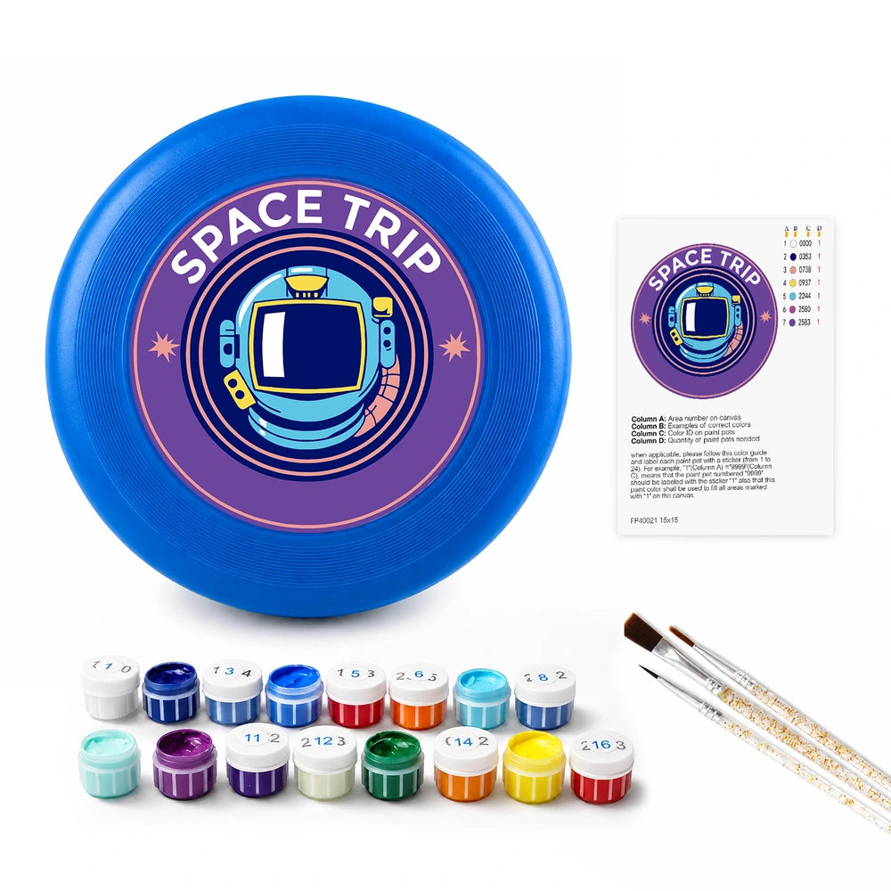 Paint by Numbers - Frisbee | Space Trip Badge