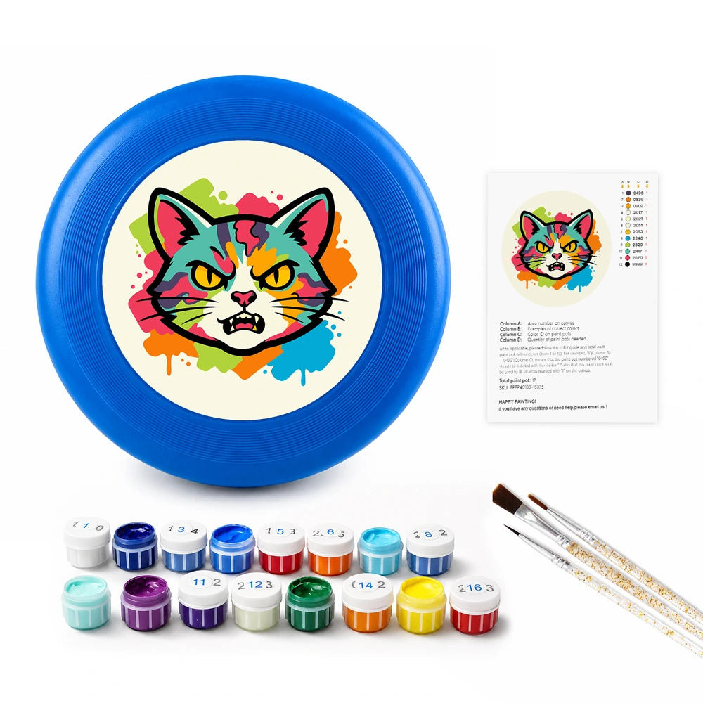Paint by Numbers - Frisbee | Splash Art Cat