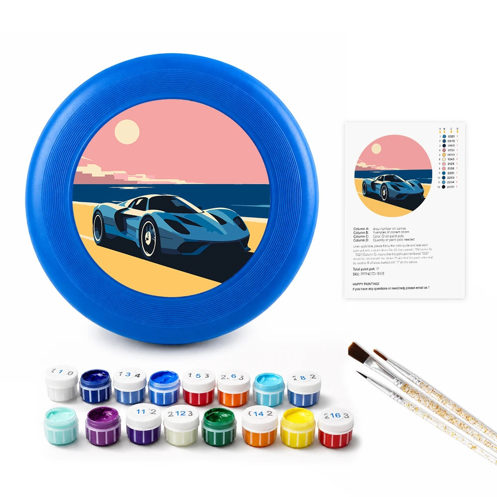 
Paint by Numbers - Frisbee | Sports Car at Dusk