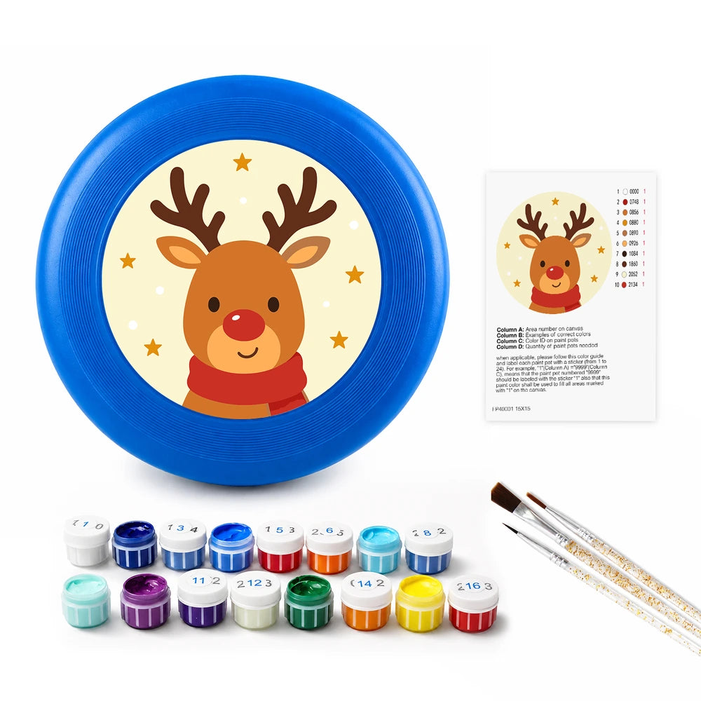 
Paint by Numbers - Frisbee | Starry Reindeer Face