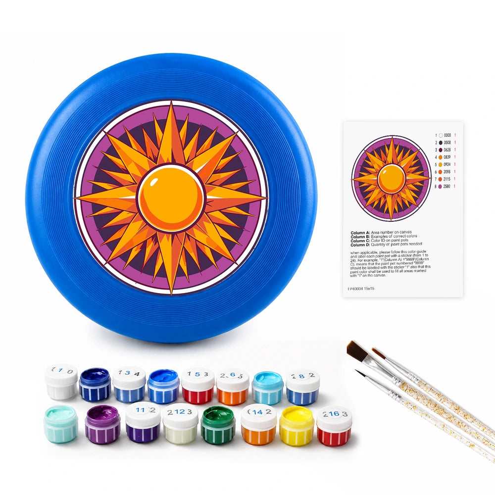 
Paint by Numbers - Frisbee | Sun Mandala