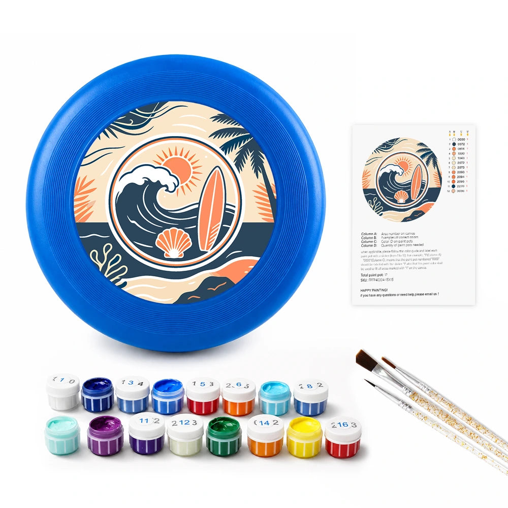 Paint by Numbers - Frisbee | Surf and Sun