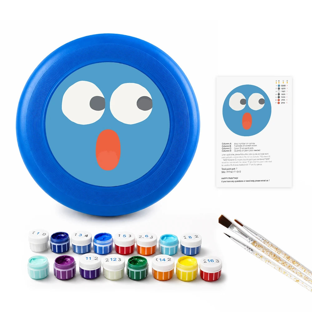 
Paint by Numbers - Frisbee | Surprised Blue Face